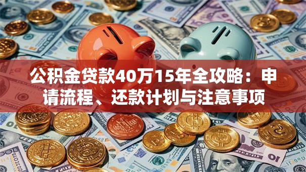 公积金贷款40万15年全攻略：申请流程、还款计划与注意事项