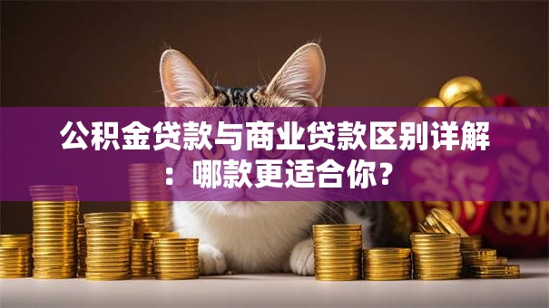 公积金贷款与商业贷款区别详解：哪款更适合你？