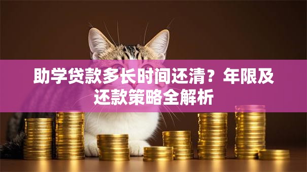 助学贷款多长时间还清？年限及还款策略全解析