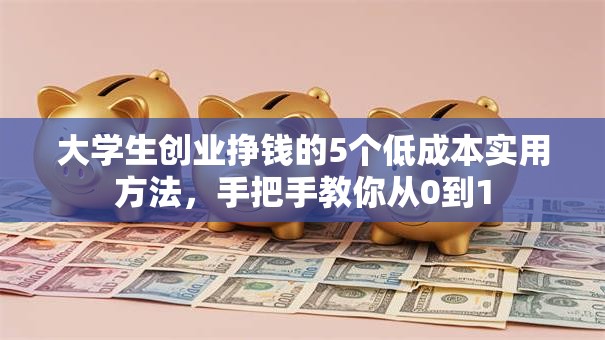 大学生创业挣钱的5个低成本实用方法，手把手教你从0到1
