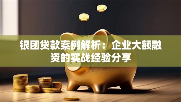 银团贷款案例解析：企业大额融资的实战经验分享