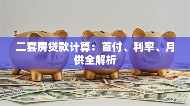 二套房贷款计算：首付、利率、月供全解析