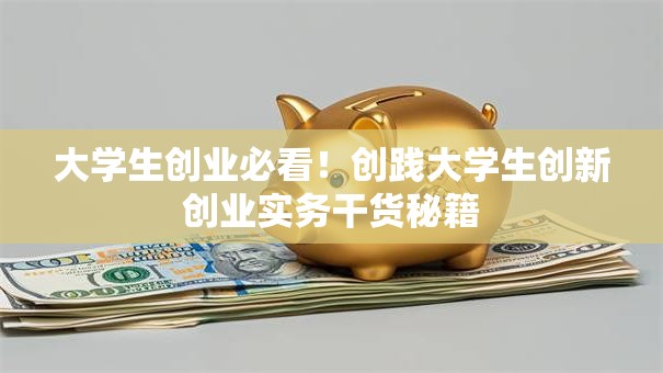 大学生创业必看！创践大学生创新创业实务干货秘籍