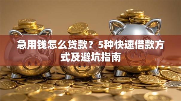 急用钱怎么贷款？5种快速借款方式及避坑指南