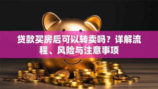 贷款买房后可以转卖吗？详解流程、风险与注意事项