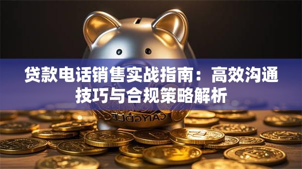贷款电话销售实战指南：高效沟通技巧与合规策略解析