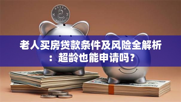 老人买房贷款条件及风险全解析：超龄也能申请吗？