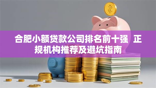 合肥小额贷款公司排名前十强  正规机构推荐及避坑指南