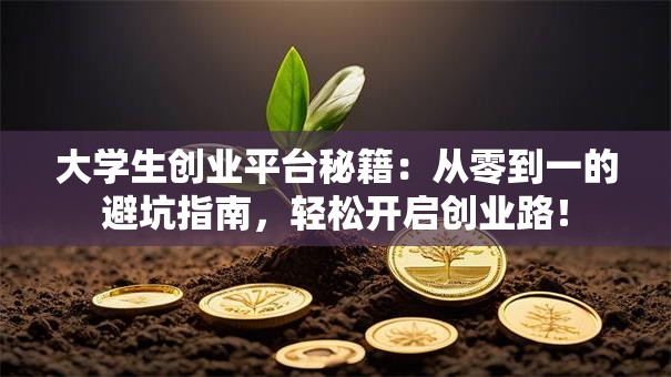 大学生创业平台秘籍：从零到一的避坑指南，轻松开启创业路！