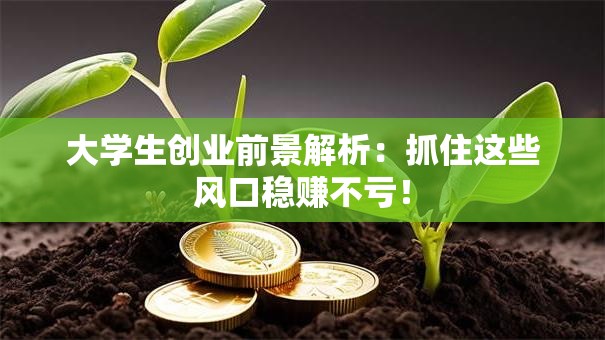 大学生创业前景解析：抓住这些风口稳赚不亏！