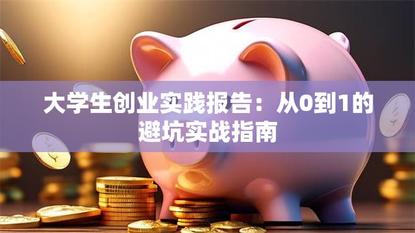 大学生创业实践报告：从0到1的避坑实战指南