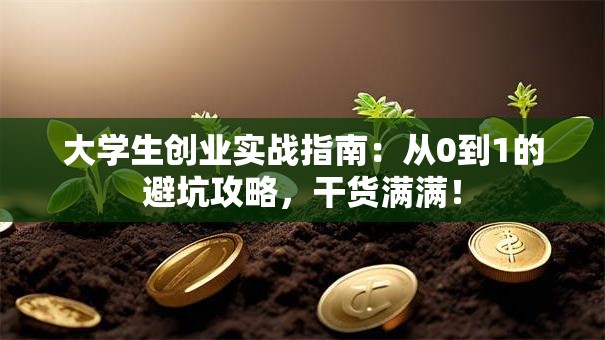 大学生创业实战指南：从0到1的避坑攻略，干货满满！