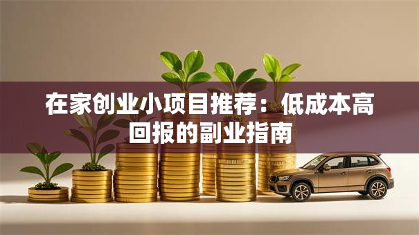 在家创业小项目推荐：低成本高回报的副业指南