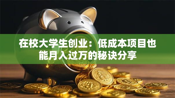 在校大学生创业：低成本项目也能月入过万的秘诀分享