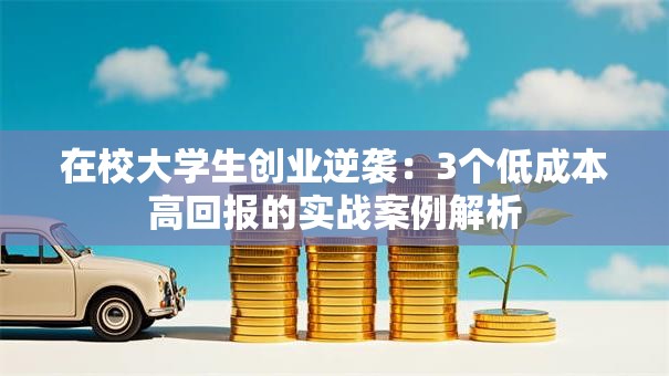 在校大学生创业逆袭：3个低成本高回报的实战案例解析