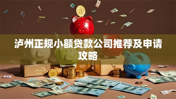 泸州正规小额贷款公司推荐及申请攻略