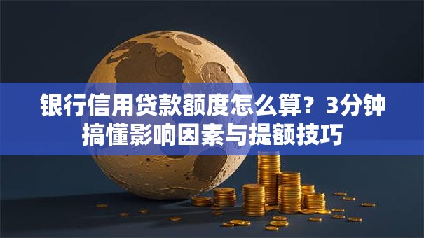 银行信用贷款额度怎么算？3分钟搞懂影响因素与提额技巧