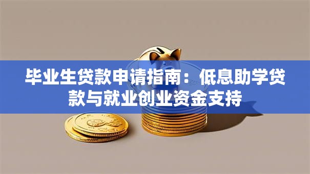 毕业生贷款申请指南：低息助学贷款与就业创业资金支持