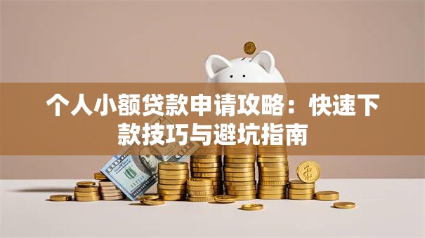 个人小额贷款申请攻略：快速下款技巧与避坑指南