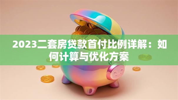 2023二套房贷款首付比例详解：如何计算与优化方案
