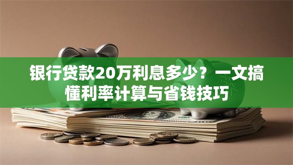 银行贷款20万利息多少？一文搞懂利率计算与省钱技巧
