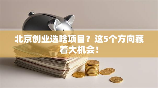 北京创业选啥项目？这5个方向藏着大机会！