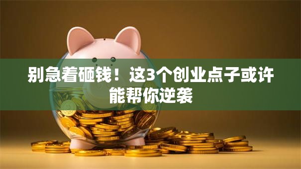 别急着砸钱！这3个创业点子或许能帮你逆袭