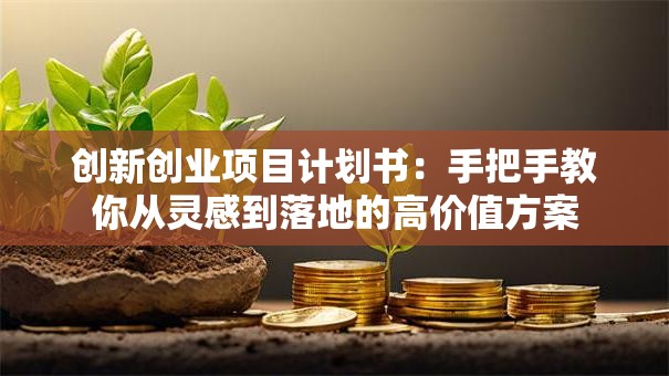 创新创业项目计划书：手把手教你从灵感到落地的高价值方案