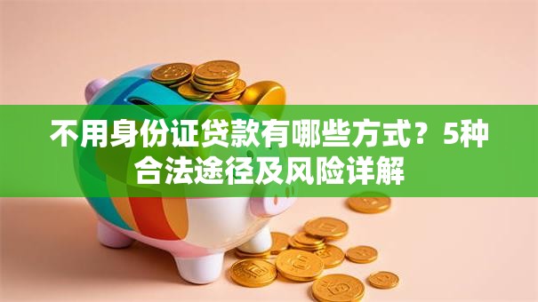 不用身份证贷款有哪些方式？5种合法途径及风险详解