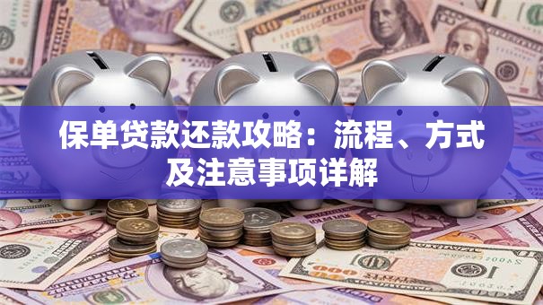 保单贷款还款攻略：流程、方式及注意事项详解