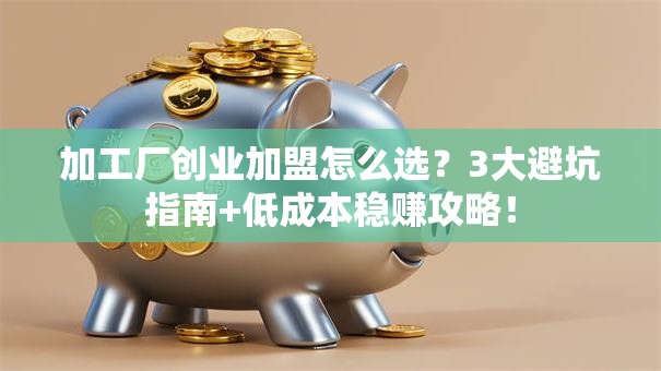 加工厂创业加盟怎么选？3大避坑指南+低成本稳赚攻略！