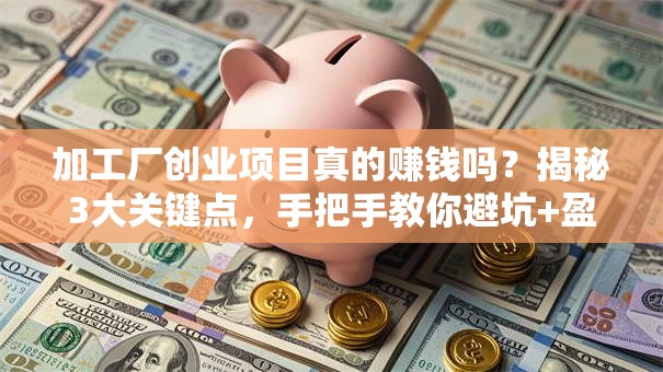 加工厂创业项目真的赚钱吗？揭秘3大关键点，手把手教你避坑+盈利