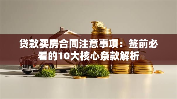 贷款买房合同注意事项：签前必看的10大核心条款解析