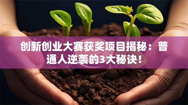 创新创业大赛获奖项目揭秘：普通人逆袭的3大秘诀！