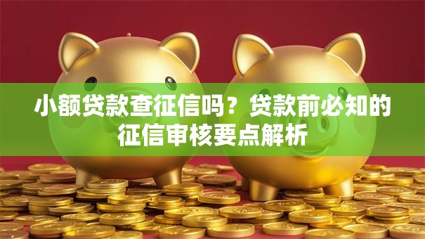 小额贷款查征信吗？贷款前必知的征信审核要点解析