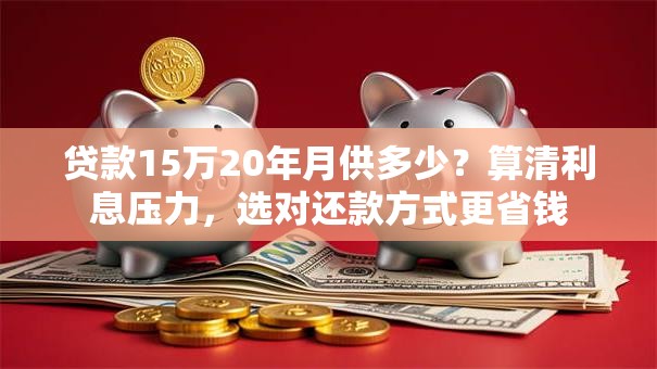 贷款15万20年月供多少？算清利息压力，选对还款方式更省钱