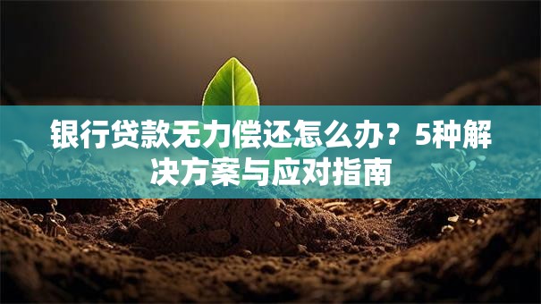 银行贷款无力偿还怎么办？5种解决方案与应对指南