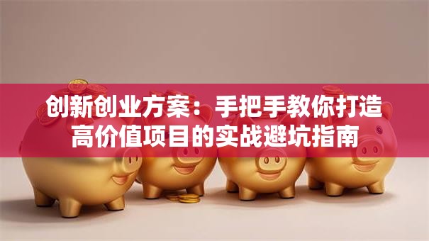 创新创业方案：手把手教你打造高价值项目的实战避坑指南