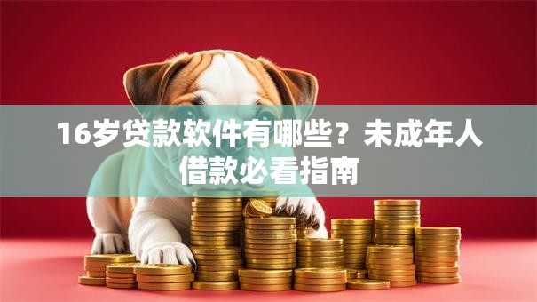 16岁贷款软件有哪些？未成年人借款必看指南