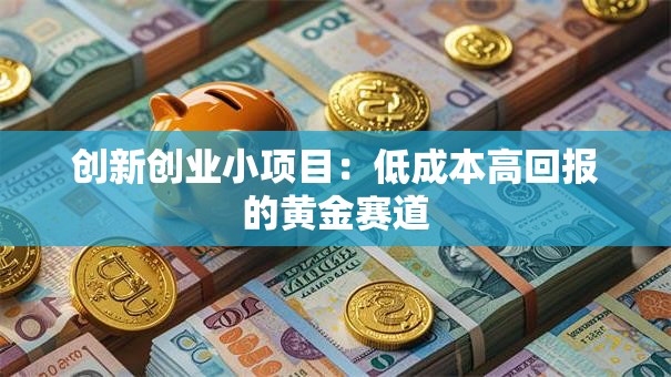 创新创业小项目：低成本高回报的黄金赛道