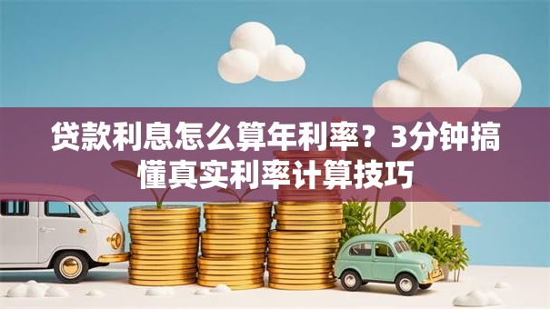 贷款利息怎么算年利率？3分钟搞懂真实利率计算技巧