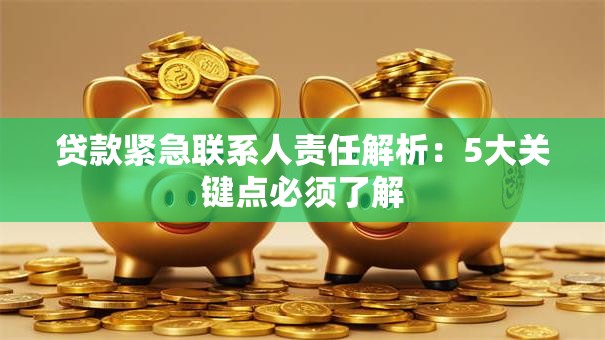 贷款紧急联系人责任解析：5大关键点必须了解