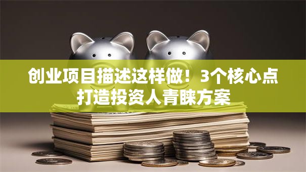 创业项目描述这样做！3个核心点打造投资人青睐方案