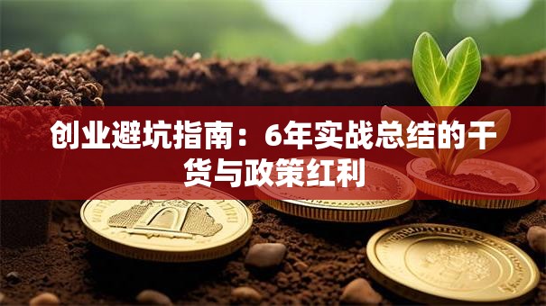 创业避坑指南：6年实战总结的干货与政策红利