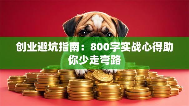 创业避坑指南：800字实战心得助你少走弯路