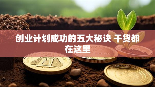 创业计划成功的五大秘诀 干货都在这里