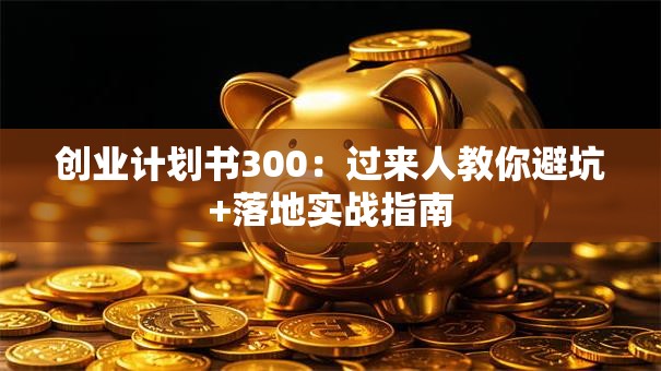 创业计划书300：过来人教你避坑+落地实战指南