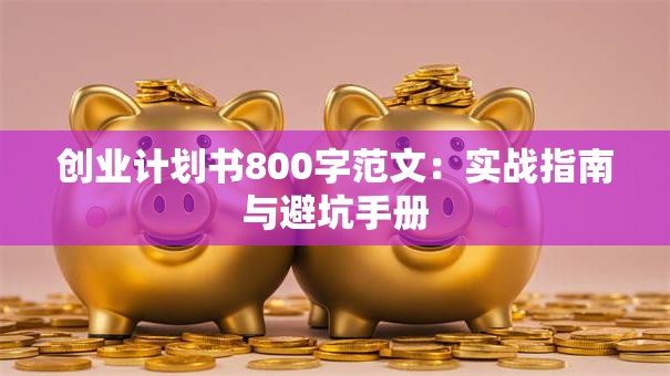 创业计划书800字范文：实战指南与避坑手册