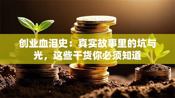 创业血泪史：真实故事里的坑与光，这些干货你必须知道