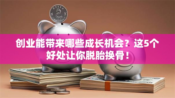 创业能带来哪些成长机会？这5个好处让你脱胎换骨！